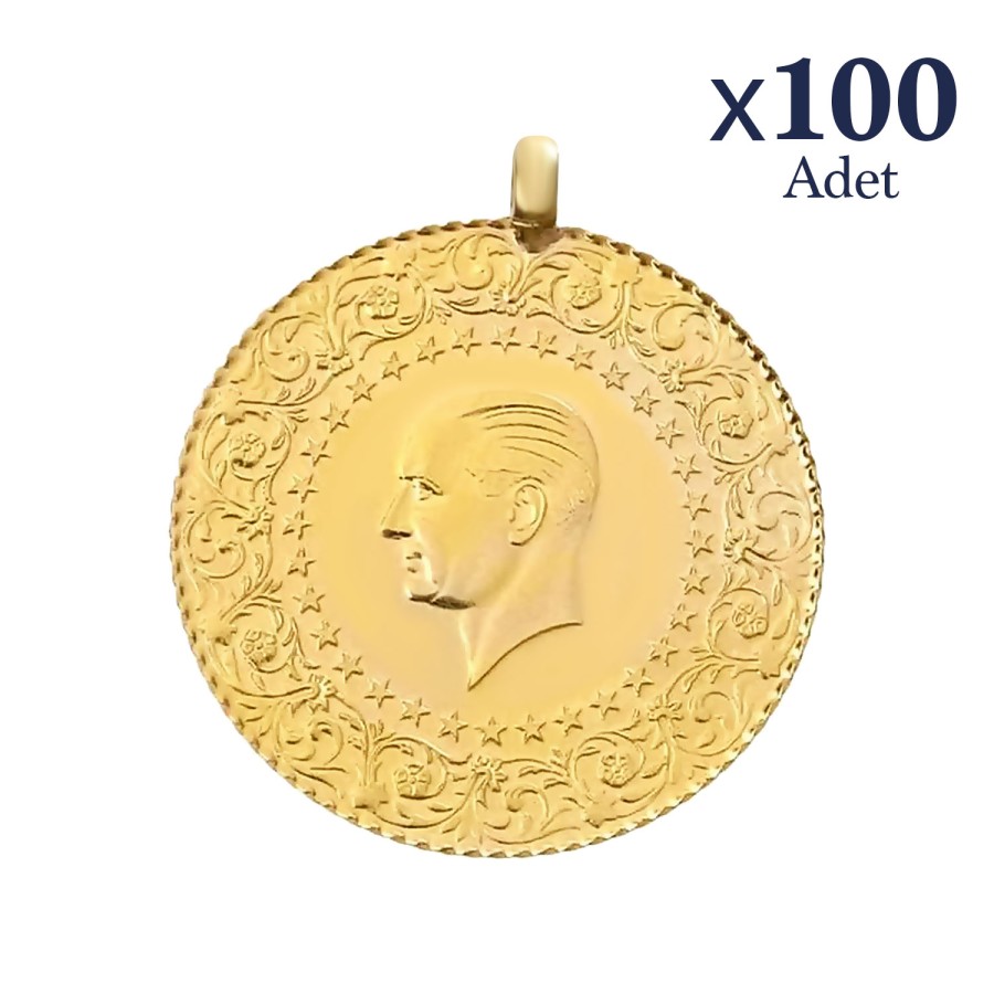 Eski Kulplu Ziynet Çeyrek Altın 100 Adet