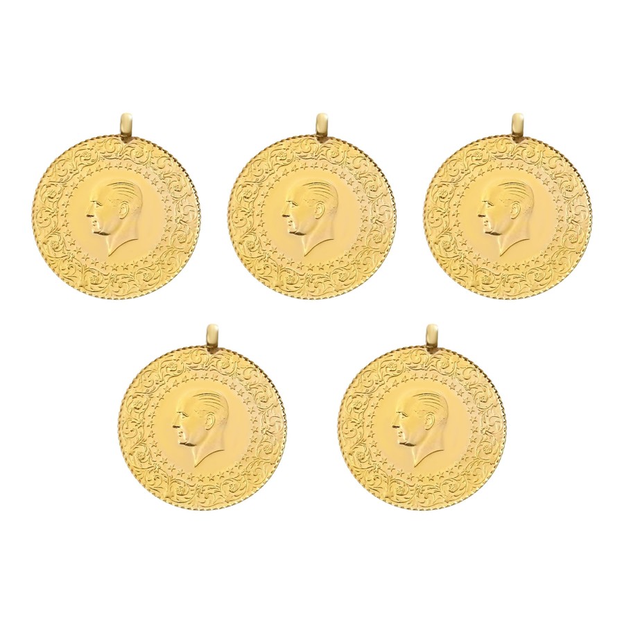 Yeni Kulplu Ziynet Çeyrek Altın 5 Adet