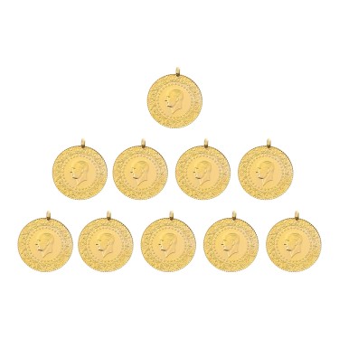 Yeni Kulplu Ziynet Çeyrek Altın 10 Adet