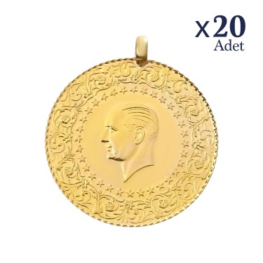 Yeni Kulplu Ziynet Çeyrek Altın 20 Adet