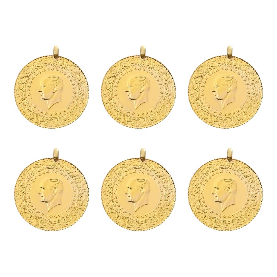 Yeni Kulplu Ziynet Yarım Altın 6 Adet