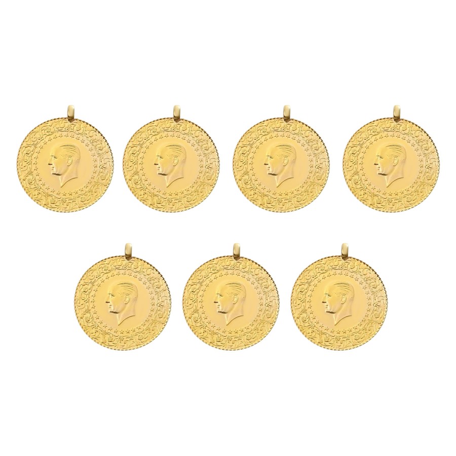 Eski Kulplu Ziynet Tam Altın 7 Adet